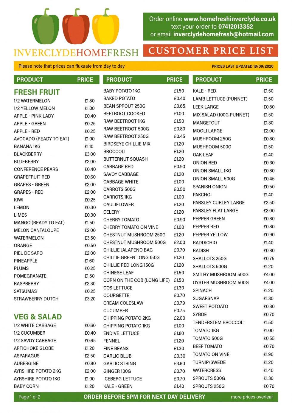 Order Fruit and Veg Online Local Fruit & Veg Delivery