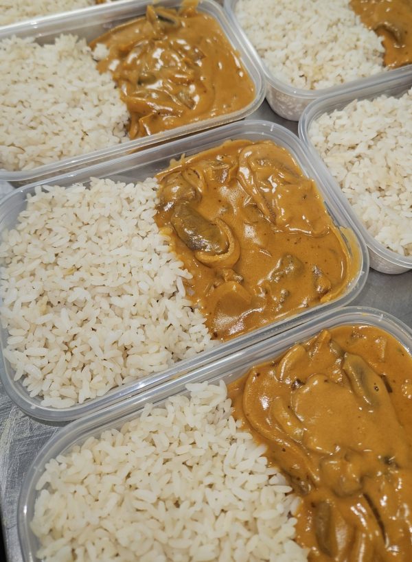 Beef Stroganoff with Rice