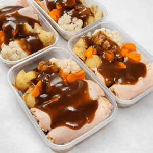 Turkey Dinner, baby potato/Veg/Chicken Gravy